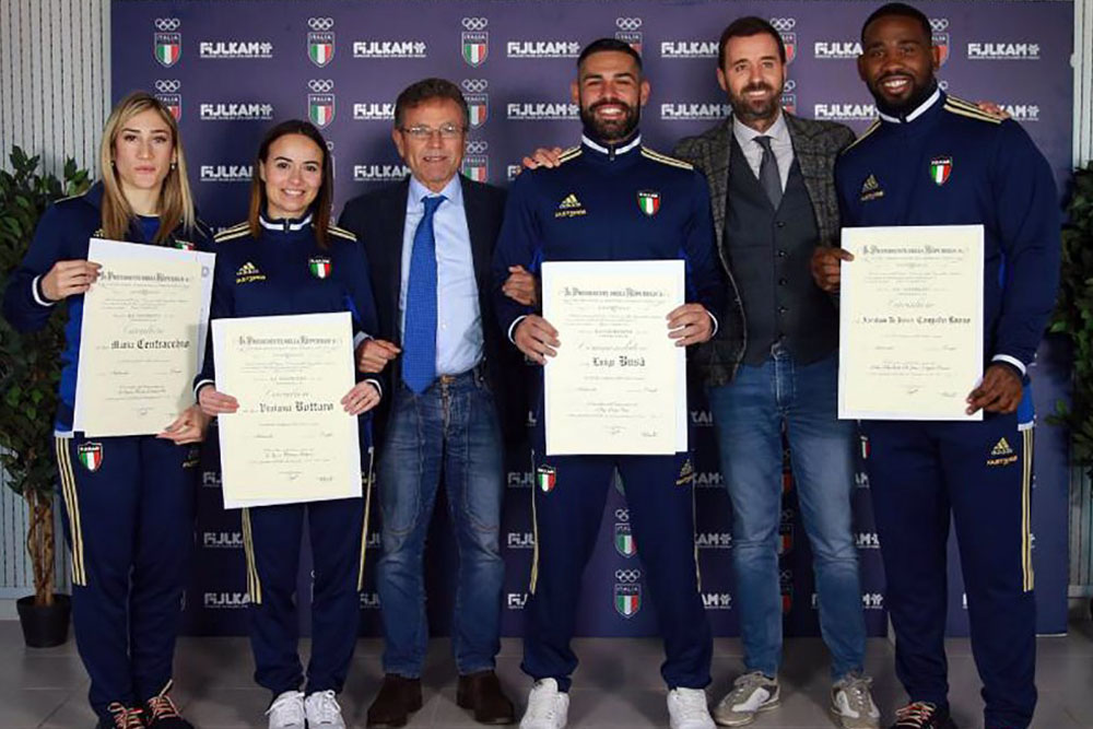 Italy’s Karate Olympic medallists honoured