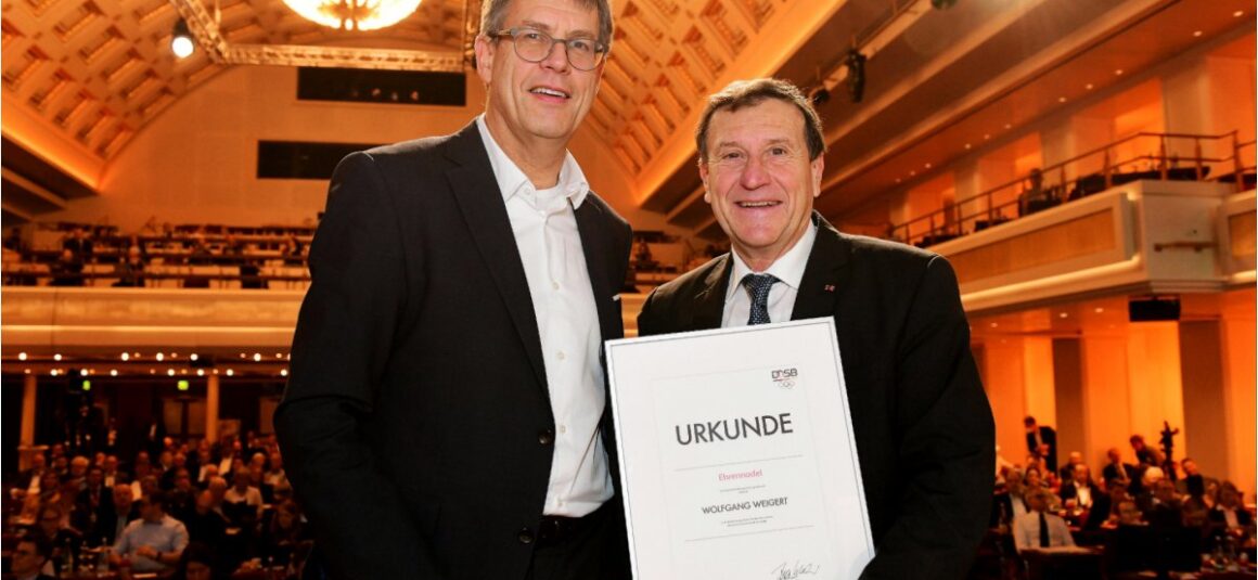 EKF Vice President receives German Olympic Committee’s highest honour